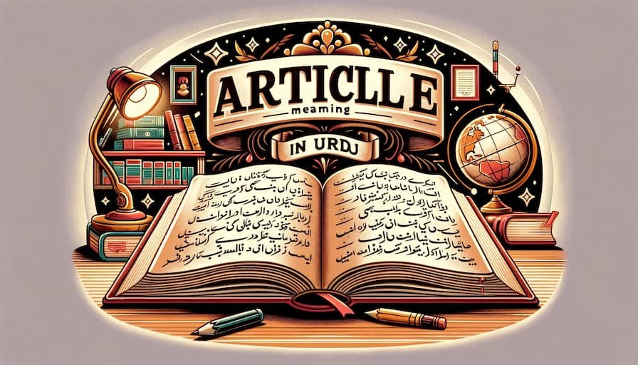 Article Meaning in Urdu